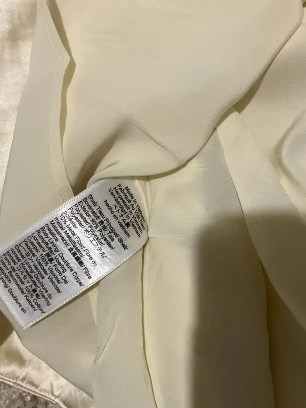 j.crew collection strapless mini dress in memory satin. size: 4. Color: ivory